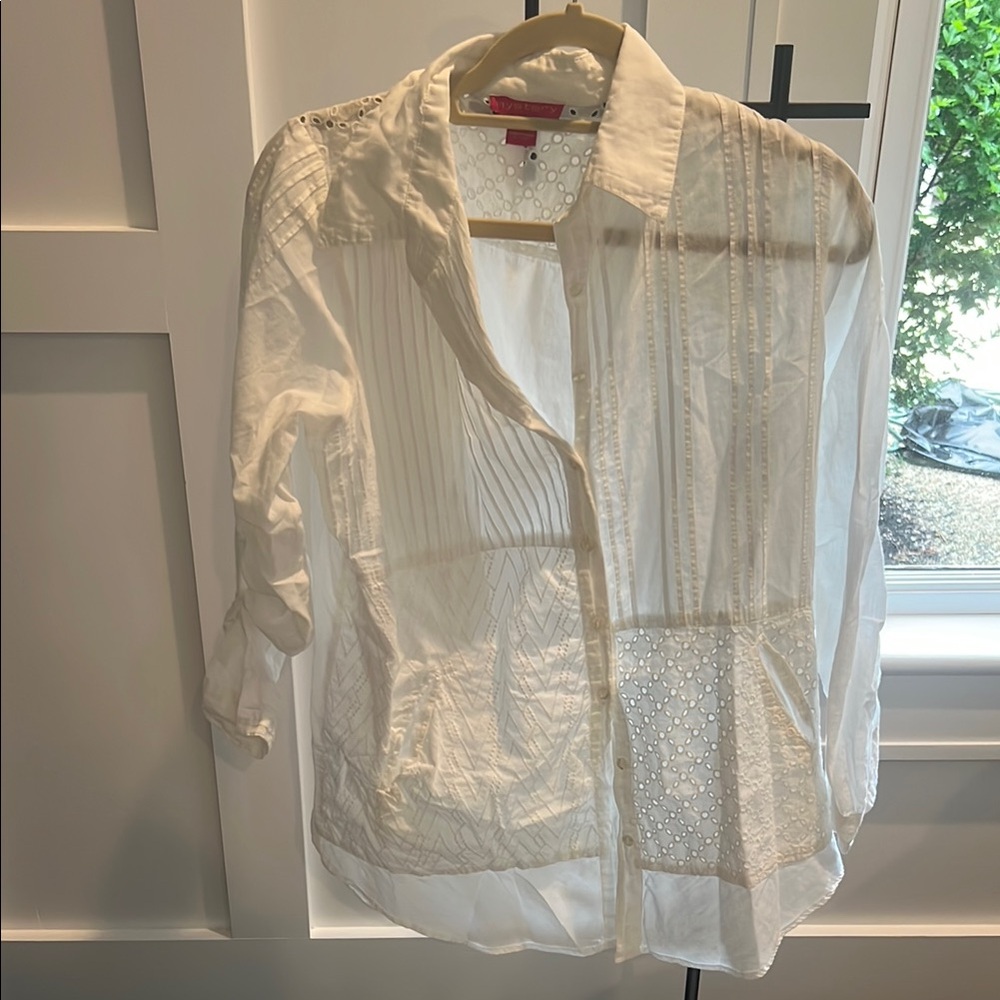 White Eyelet Blouse